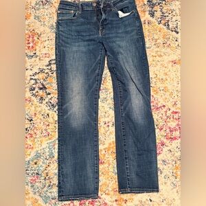 American Eagle Outfitters Men's Slim Straight Jeans - Dark Blue